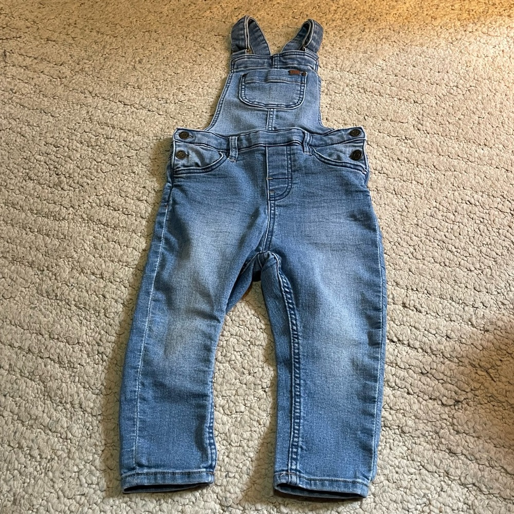 &Denim Overalls, Size 12-18M